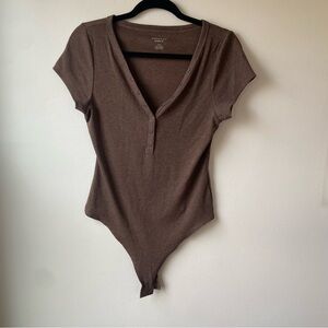 American Eagle Outfitters Chocolate Bodysuit
